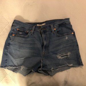 Levi's High Rise Denim Jean Short